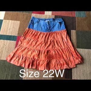 Woman’s jean skirt size 22W